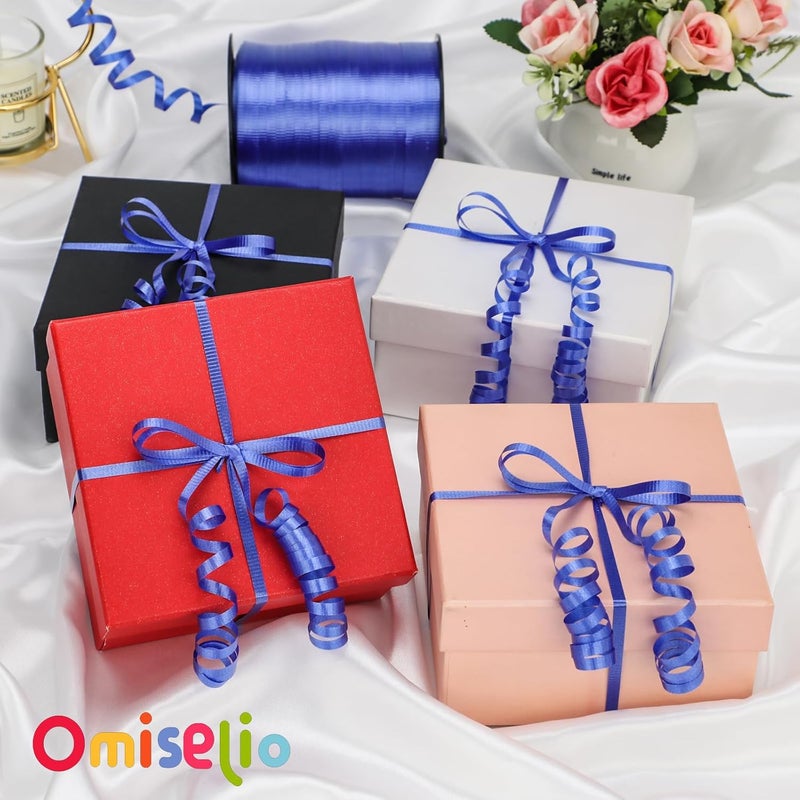 OMISELIO Blue Ribbon, 500 Yard Crimped Royal Blue Curly Ribbon - Perfect for Gift Wrapping, Balloons, Baby Showers, Graduations, Christmas - Image 2